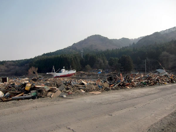 大浦地区 沼崎製材所付近（山田町船越）