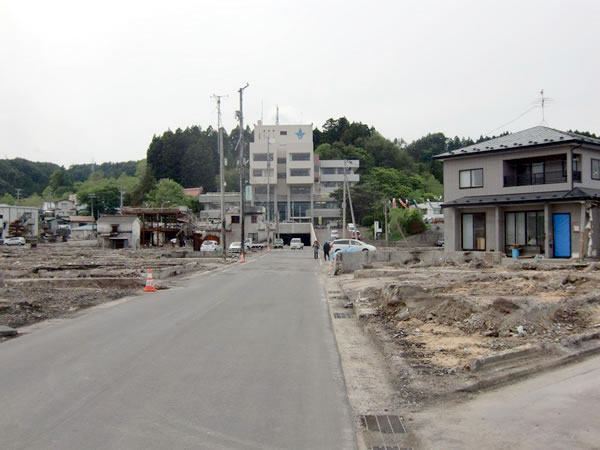 役場通り（山田町八幡町）