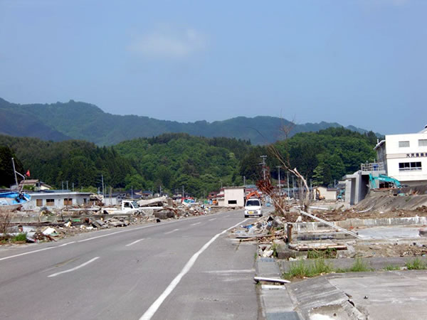 大沢漁協付近（山田町大沢）