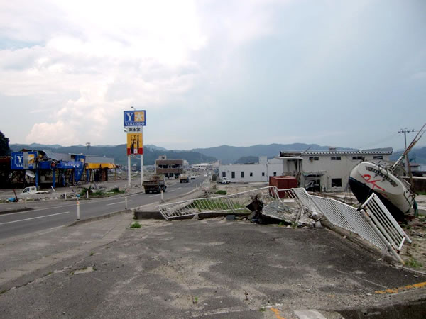 山田郵便局付近（山田町境田町）