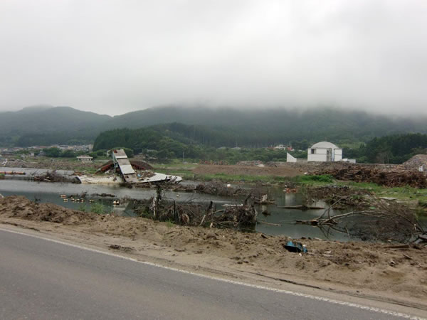 船越家族旅行村付近・さくら亭前（山田町船越）