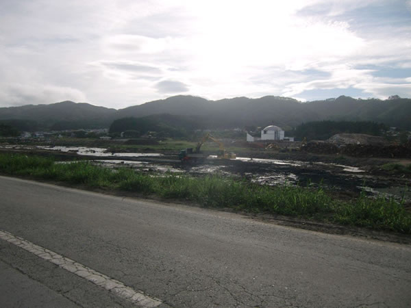 船越家族旅行村さくら亭付近（山田町船越）