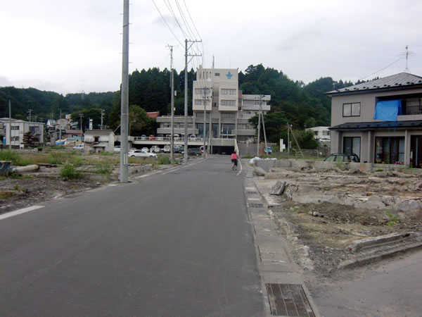 役場前通り（山田町八幡町）