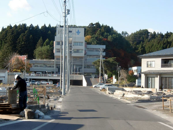 役場前通り（山田町八幡町）