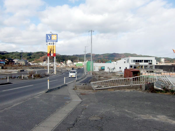 山田郵便局付近（山田町境田）