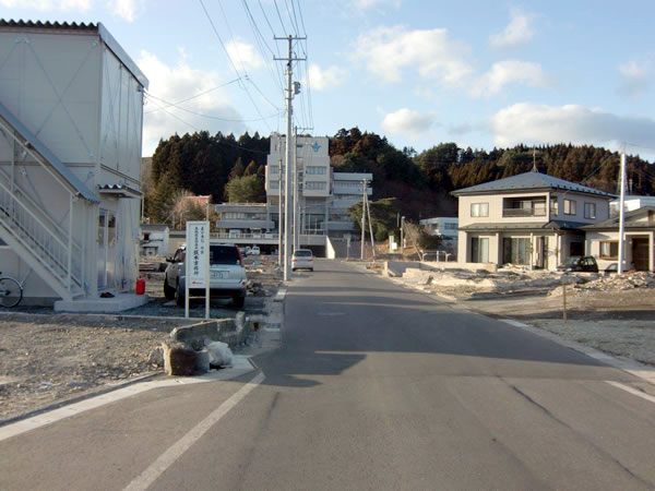 役場前通り（山田町八幡町）