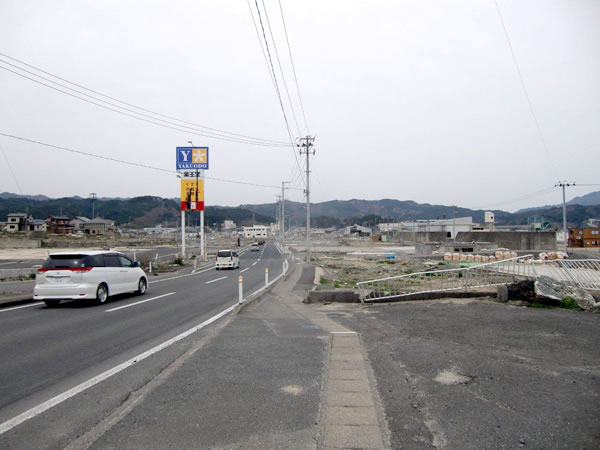 山田郵便局付近（山田町境田）