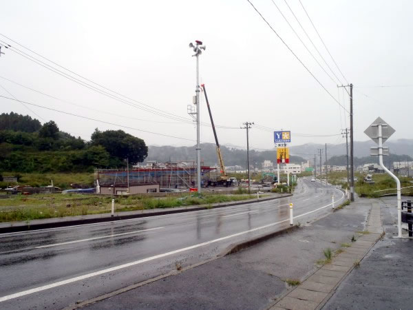 山田郵便局付近　山田境田