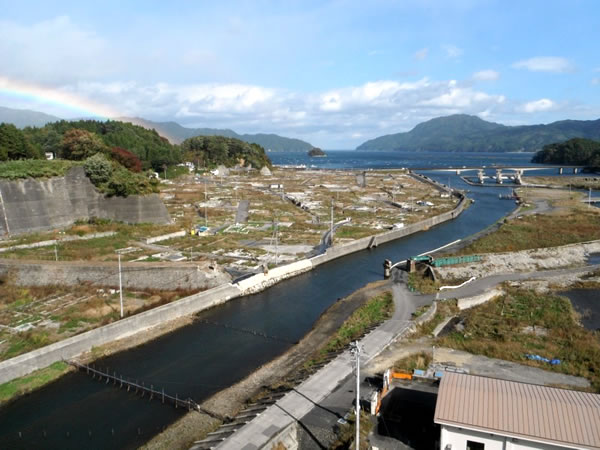 三陸道より織笠地区海側　11月2日撮影