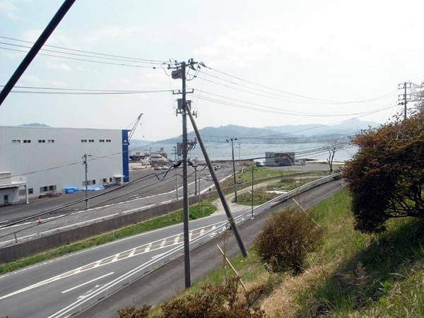 大沢　国道45号 魚賀波間神社より