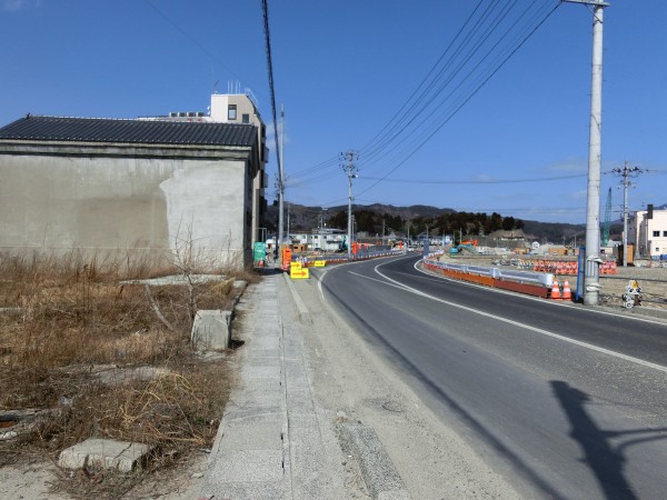 陸中山田駅入口より中央町方面