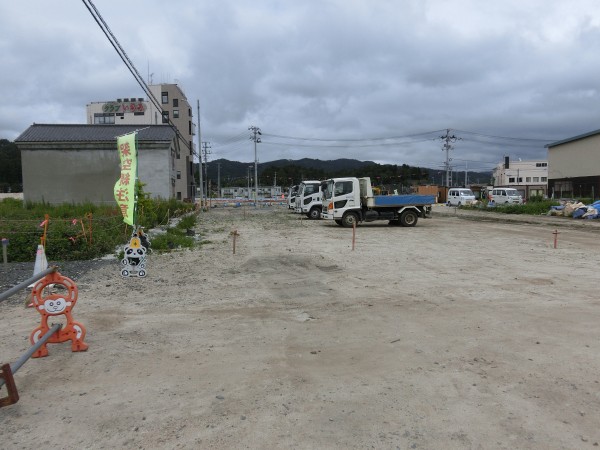 陸中山田駅入口より（中央町方面）