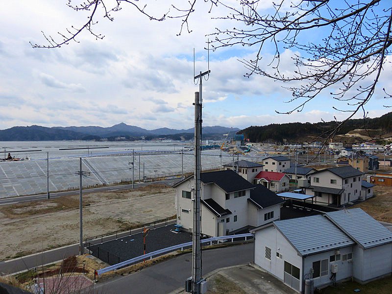 山田湾堤防側